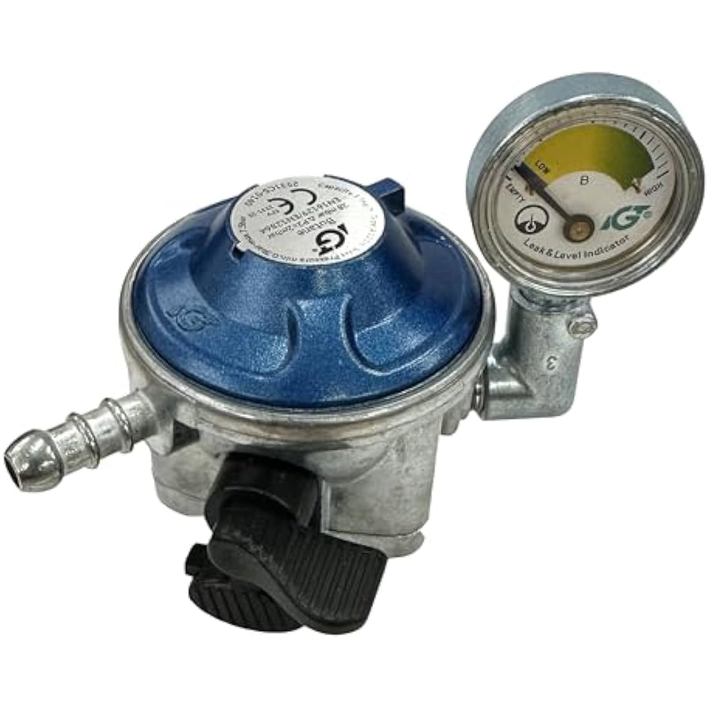IGT Butane Gas Regulator with Pressure Gauge for 21mm Cylinders