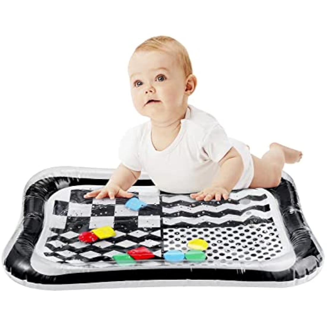 PandaEar 2-Pack Tummy Time Water Mat | Inflatable Baby Sensory Play Mat