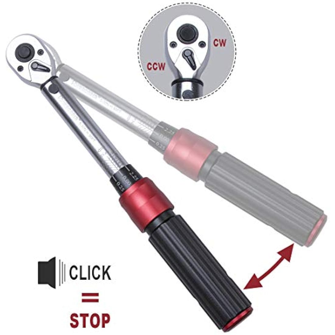 FOURROBBER 1/4-inch Drive Torque Wrench Set, 5-30Nm 90-Tooth Bike Tool