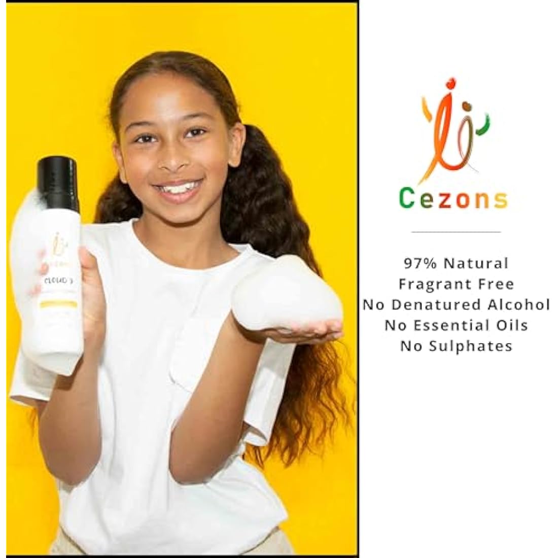 Cezons Cloud 9 Foaming Cleanser | Gentle Oat Face Wash for Kids & Teens