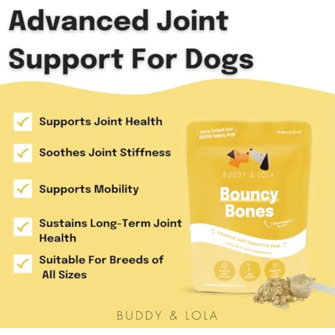 Buddy & Lola Dog Joints & Tummy Bundle | Probiotic Powder & Glucosamine