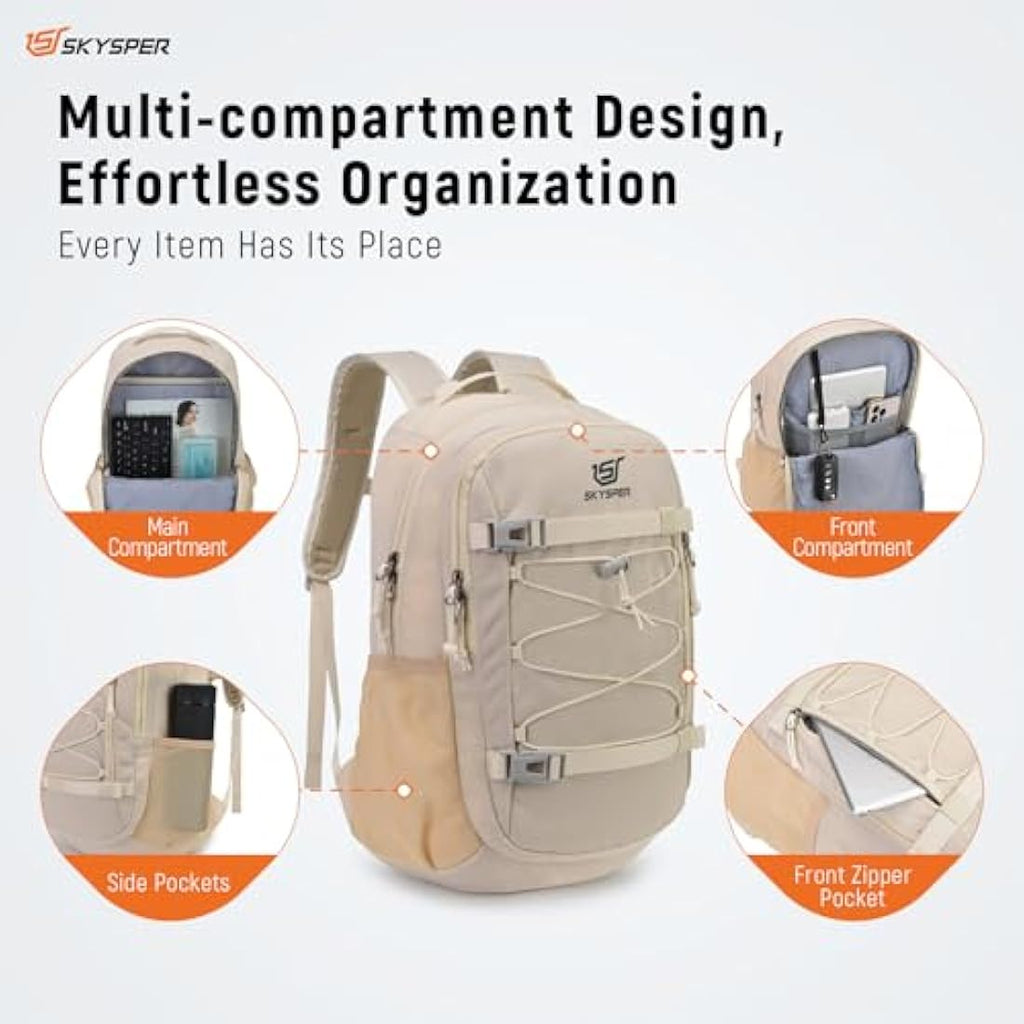 SKYSPER 25L Hiking Backpack – Lightweight 15.6" Laptop Travel Daypack