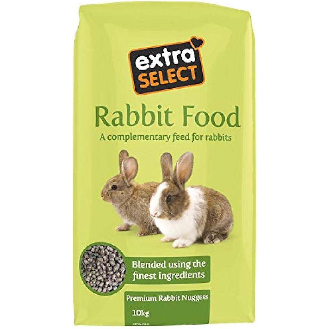 Extra Select Premium Rabbit Food Pellets – Fiber Rich Nuggets – 10kg