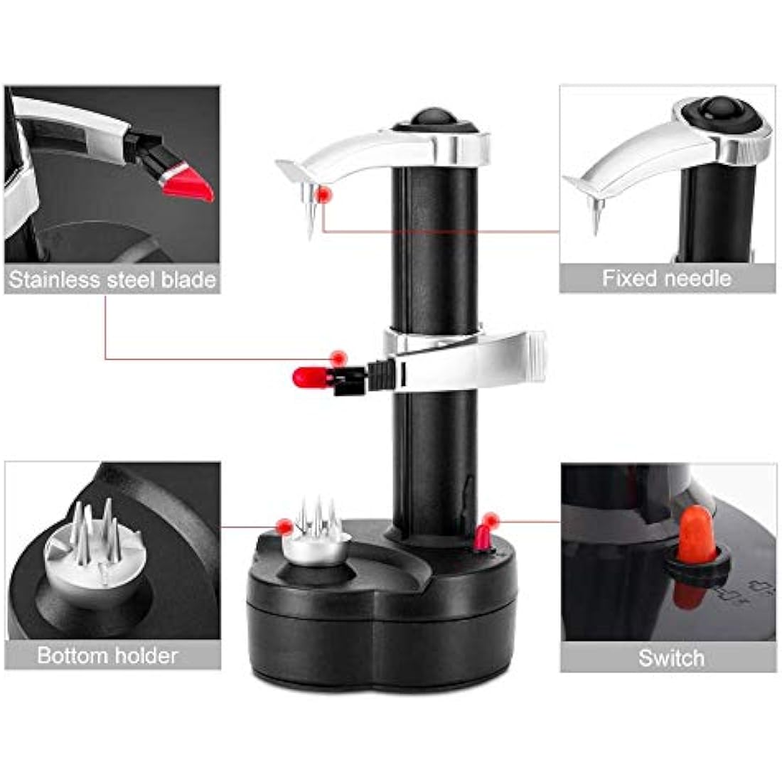 Jolof Store Electric Potato Peeler – Automatic Fruit & Vegetable Tool