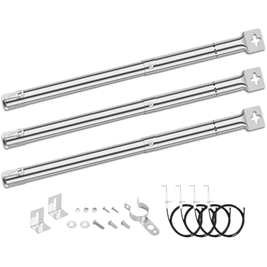 Denmay Universal Adjustable BBQ Gas Grill Burner, 31-45cm - 3 Pack