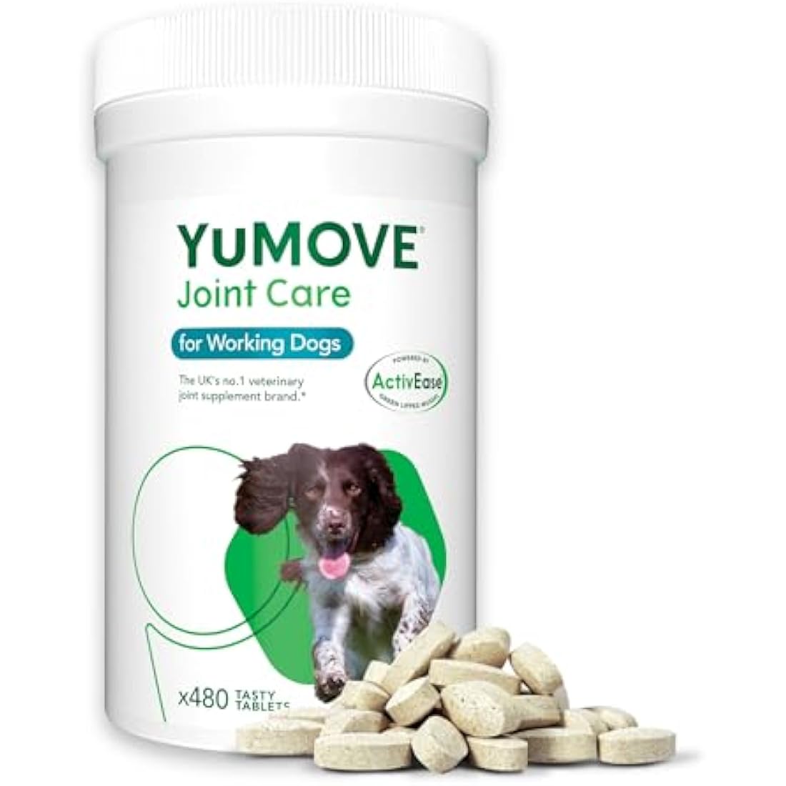 YuMOVE Working Dog Joint Supplement – Glucosamine & Chondroitin, 480 Tabs