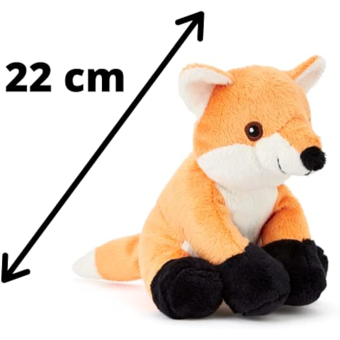 Zappi Co Recycled Fox Plush Toy | 15cm Eco-Friendly Stuffed Animal