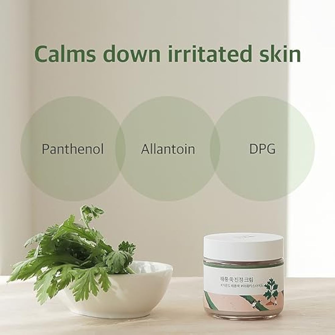 ROUND LAB Mugwort Calming Cream – Soothing Face Moisturizer (80 ml)