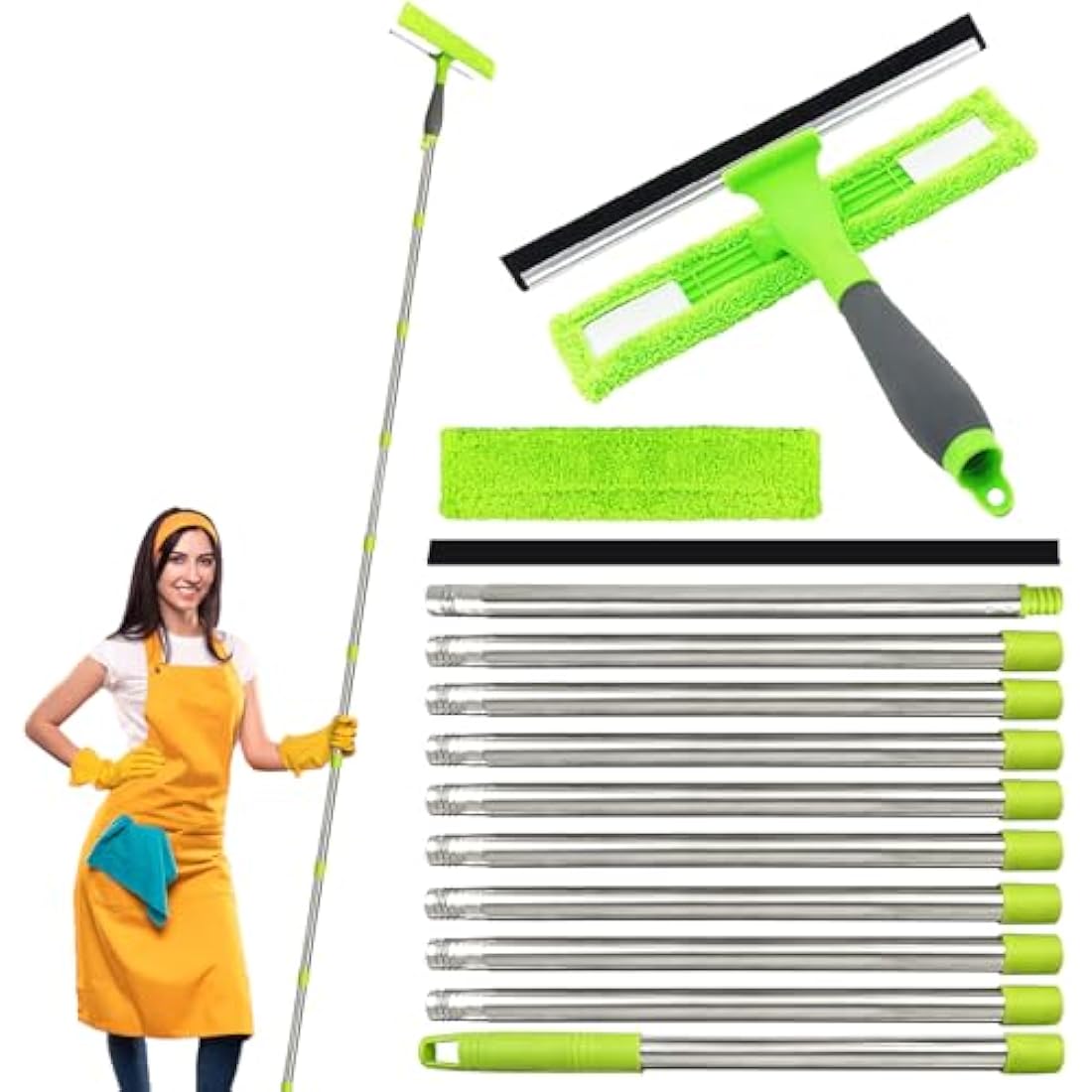 Jolof Store 3.6m Window Cleaning Kit | Professional Squeegee Tool