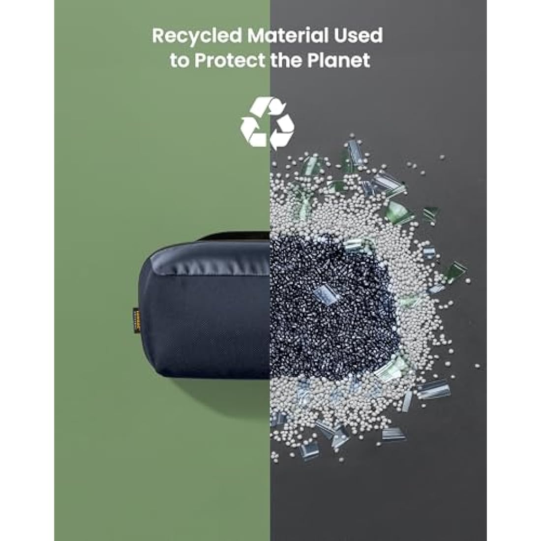 tomtoc Electronic Organizer – Water-Resistant Tech Pouch for Cables