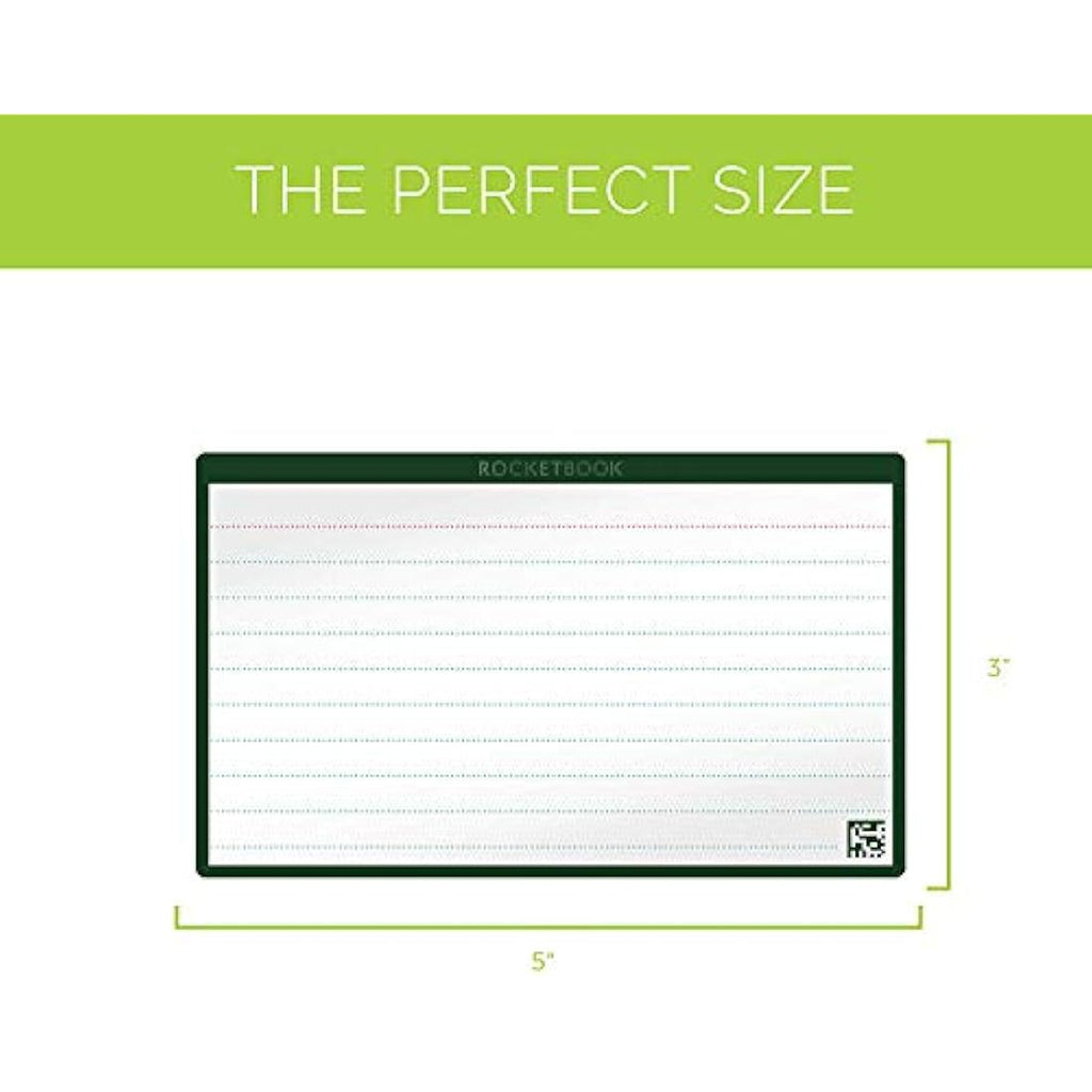 Rocketbook Cloud Cards – Reusable Index Cards with Pen & Cloth, 80 Pack