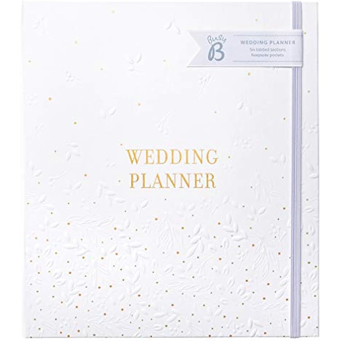 Busy B Wedding Planner – White & Gold Spiral-Bound Bridal Organiser