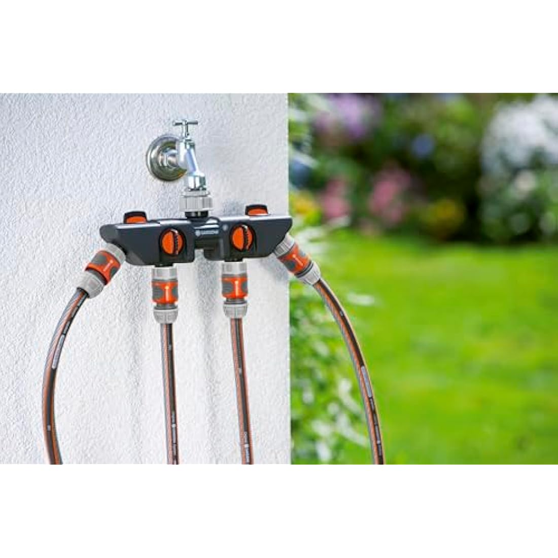 Gardena 4-Channel Water Distributor | Tap Splitter for Garden Hose
