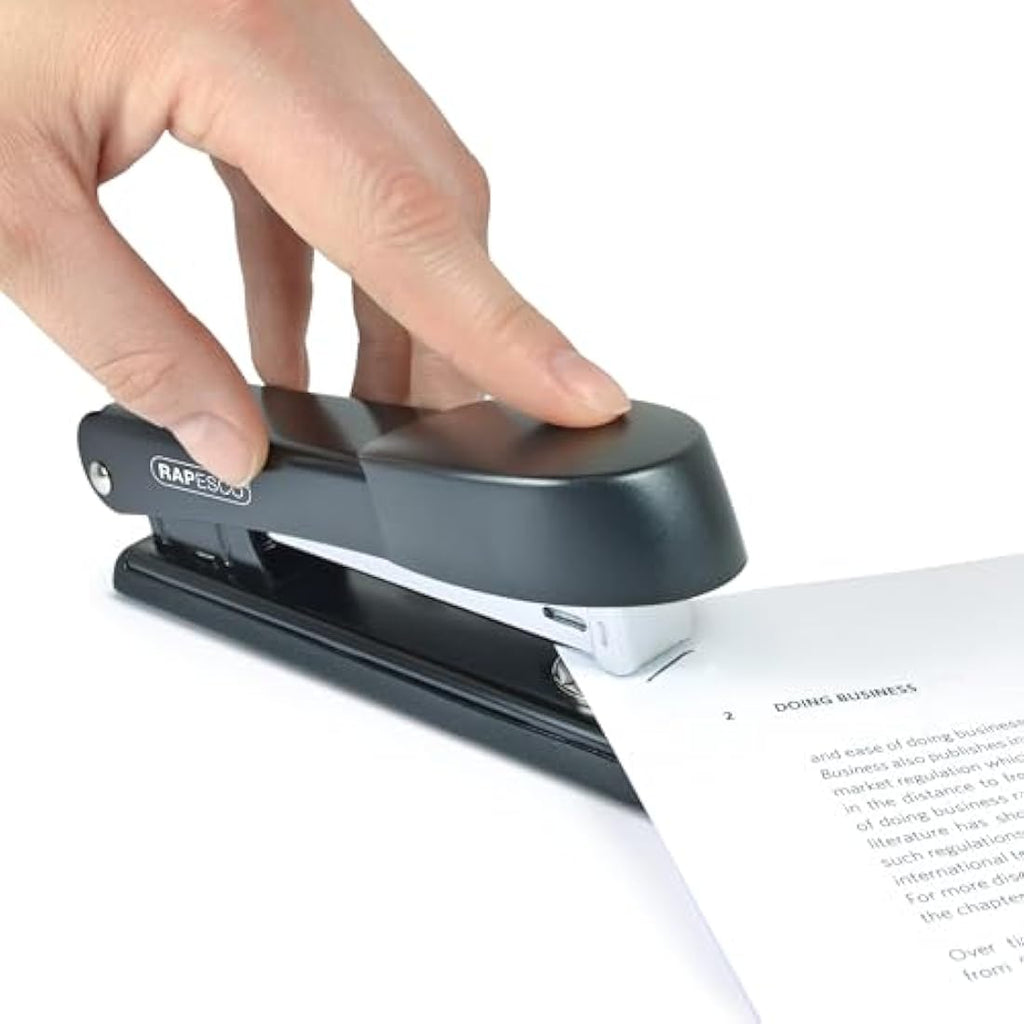 Rapesco Marlin Antibacterial Desktop Stapler – 25 Sheet Capacity, Black