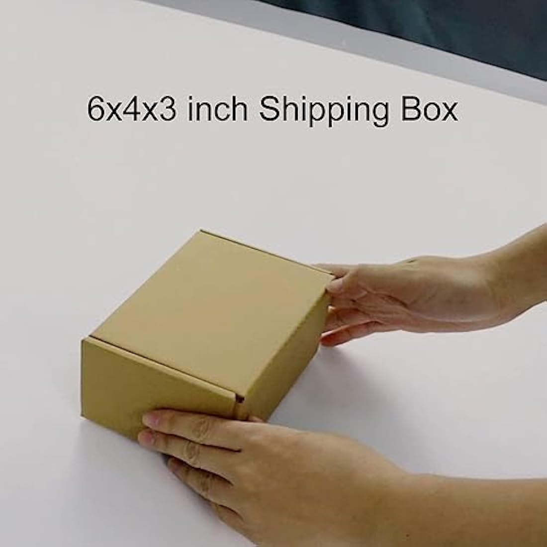 RLAVBL Small Brown Corrugated Shipping Boxes - 6x4x3 Inch (25 Pack)