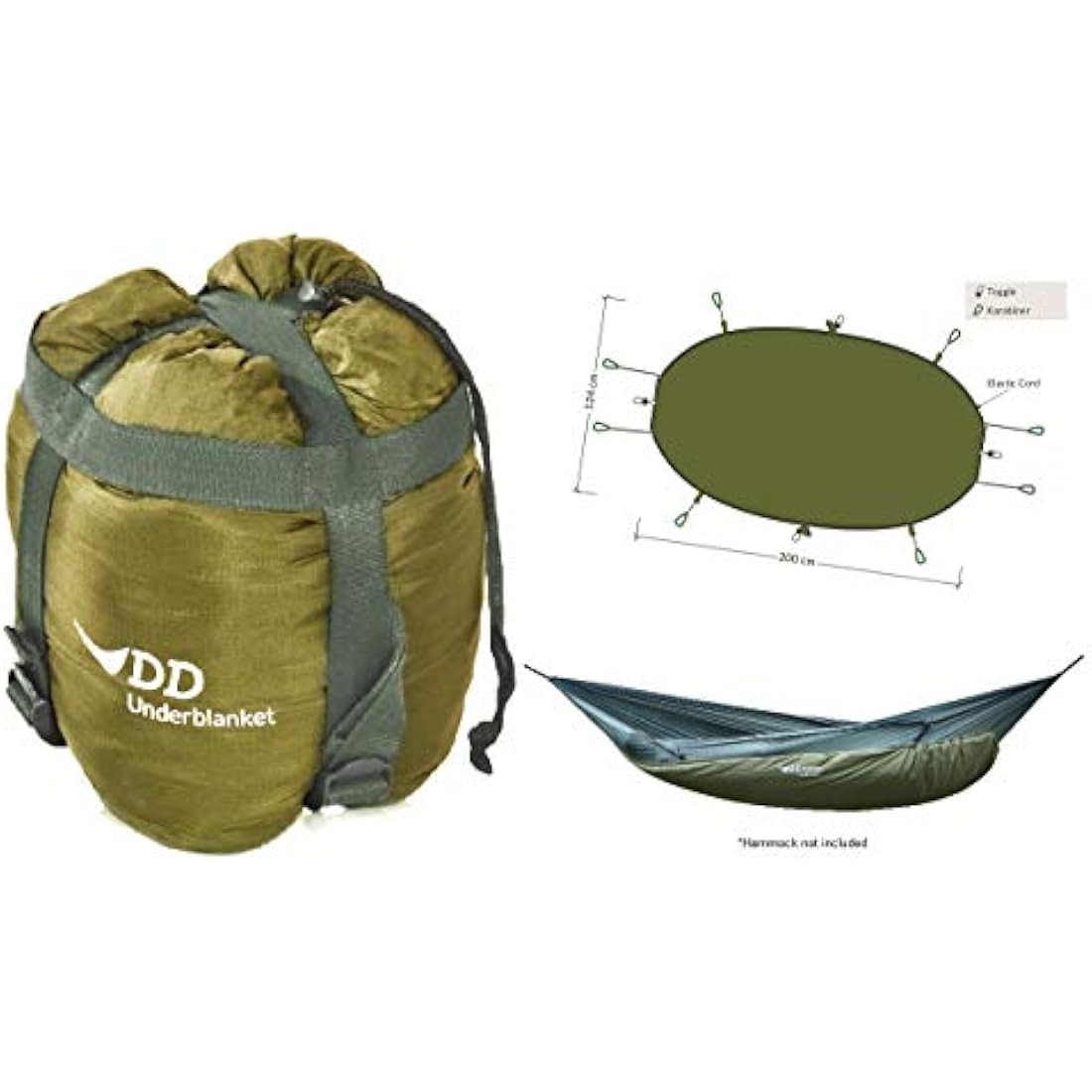 DD Hammocks Underblanket – Lightweight Winter Camping Underquilt to -5°C
