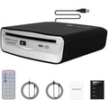 Lehwey External Car CD Player – Portable USB & AUX Audio with Anti-Skip