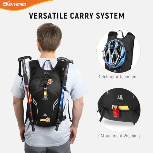 SKYSPER 15L Hiking Backpack – Lightweight Unisex Travel Daypack