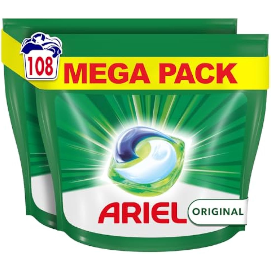 Ariel All-in-1 Pods Laundry Detergent Capsules - 108 Washes (2x54)