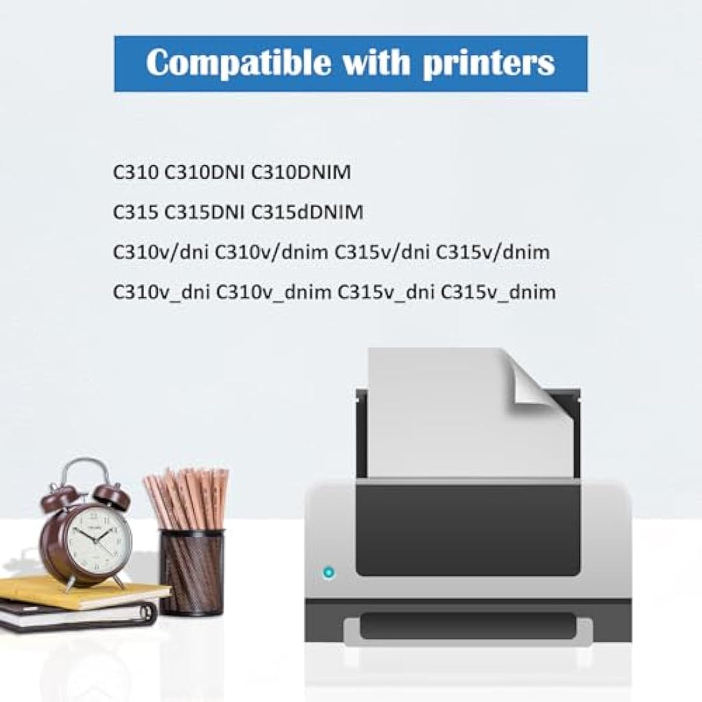 ASEKER C310 C315 Compatible Toner Cartridge for Xerox C310DNI C315DNI, 4-Pack