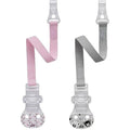 NIP Dummy Strap with Hooks - Set of 2 Pacifier Chains for Dummies with Ring