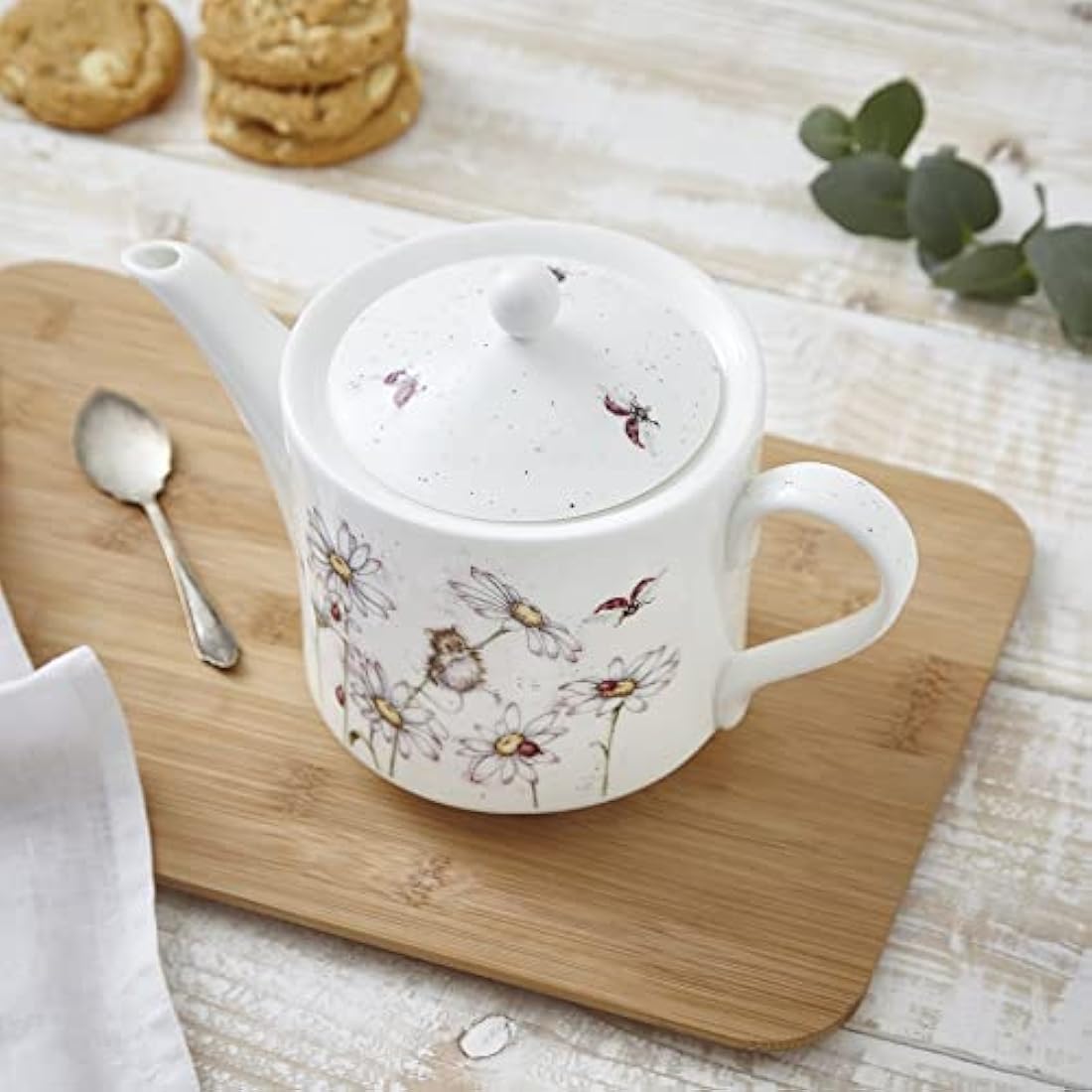 Wrendale Designs Oops A Daisy Teapot | Royal Worcester Ceramic 1.13L