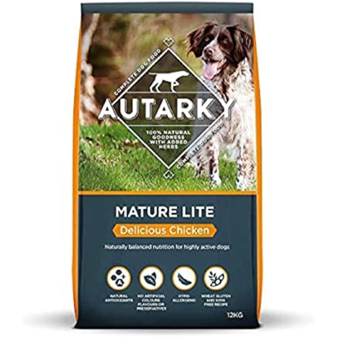 Autarky Hypoallergenic Senior Dog Food - Chicken Dry Mix, 12kg