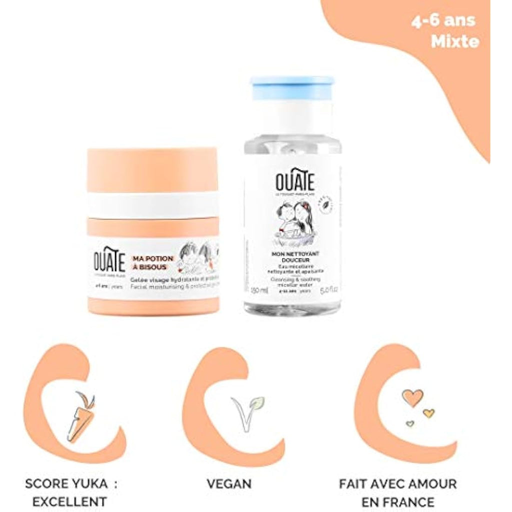 OUATE – Coffret Découverte Soin Visage Enfant 4-6 Ans – Vegan