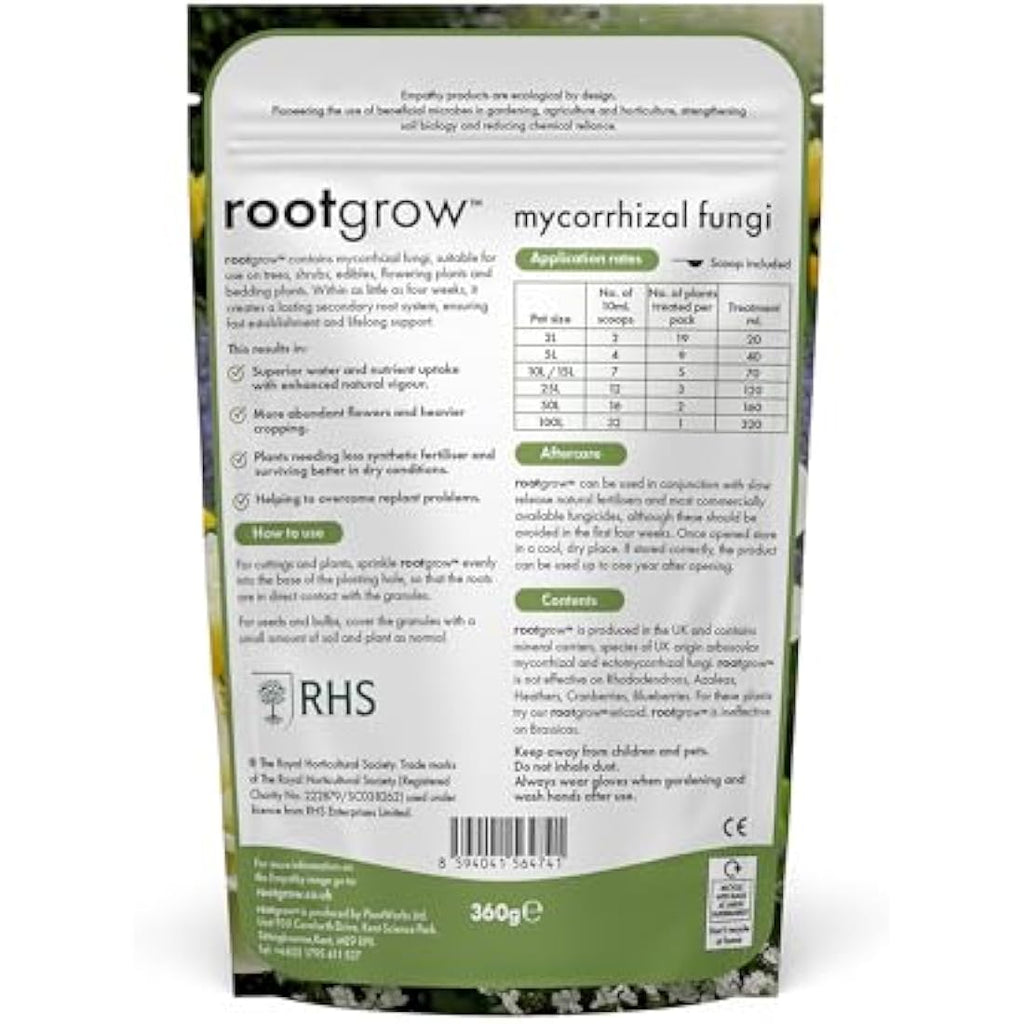 Rootgrow Mycorrhizal Fungi by Plantworks Ltd – RHS Endorsed, 360g