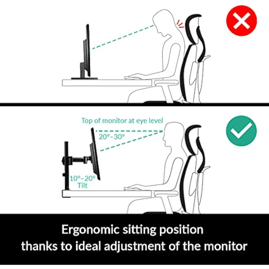 ARCTIC Z1 Basic Monitor Arm – Single Desk Mount for 34"/38" Ultrawide