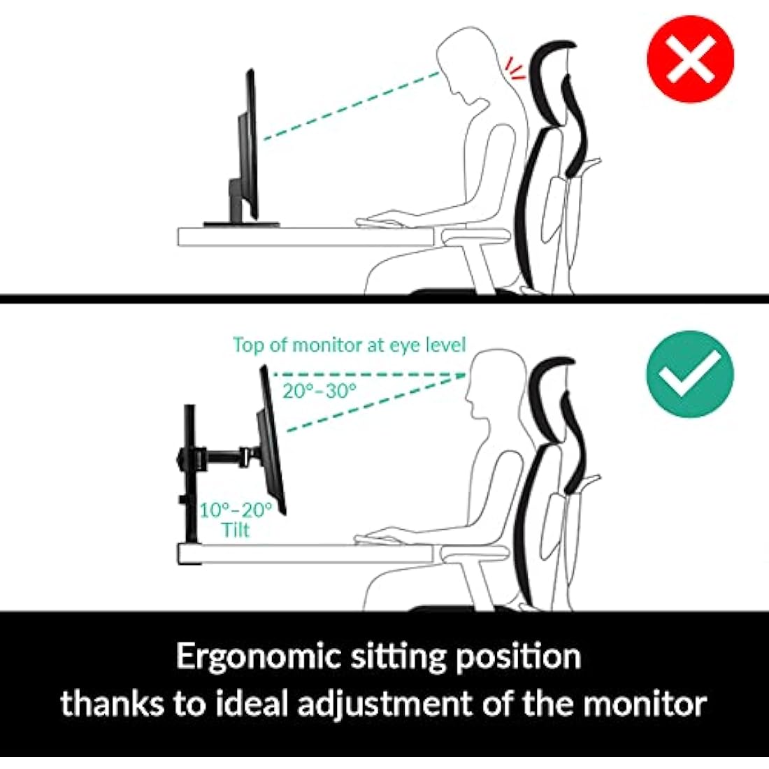 ARCTIC Z1 Basic Monitor Arm – Single Desk Mount for 34"/38" Ultrawide