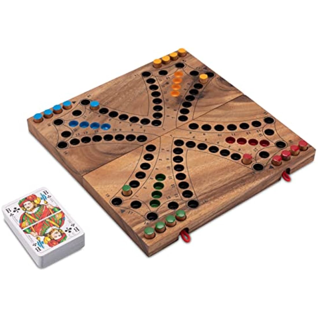 Tock Board Game – 4 Player Folding Wooden Strategy Game