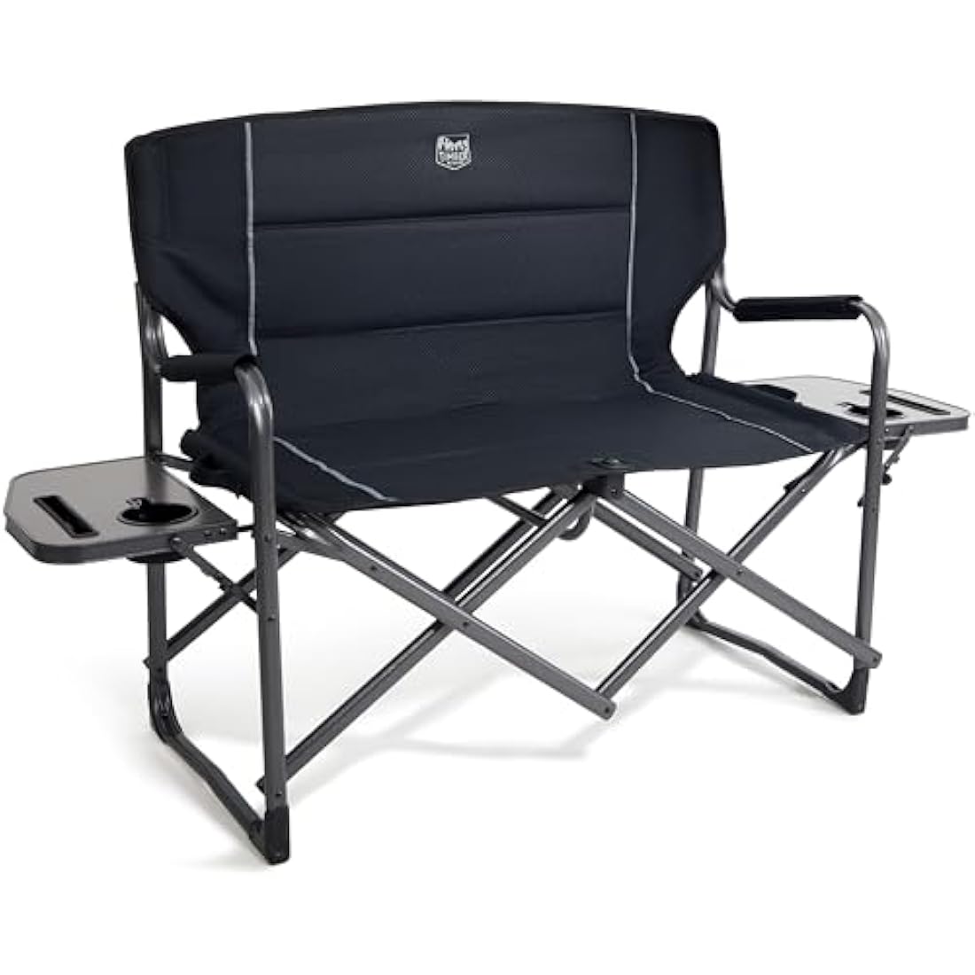 TIMBER RIDGE Double Camping Chair – Heavy Duty Folding 2 Seater Sofa