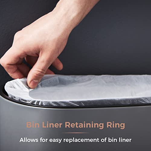 Tower Cavaletto 58L Square Sensor Bin – Grey and Rose Gold