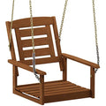 Furinno Tioman Hardwood Single Hanging Porch Swing - Natural Meranti