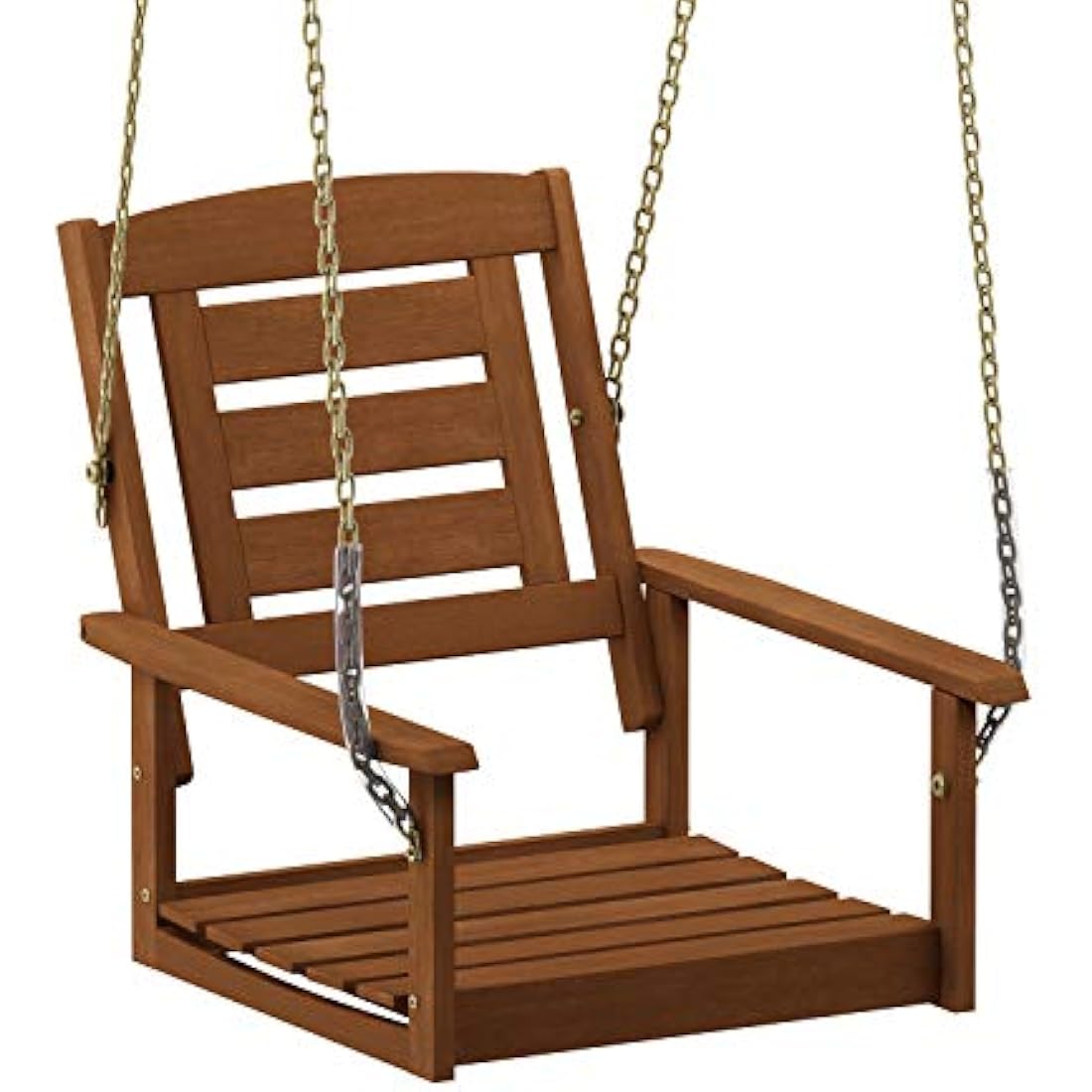 Furinno Tioman Hardwood Single Hanging Porch Swing - Natural Meranti