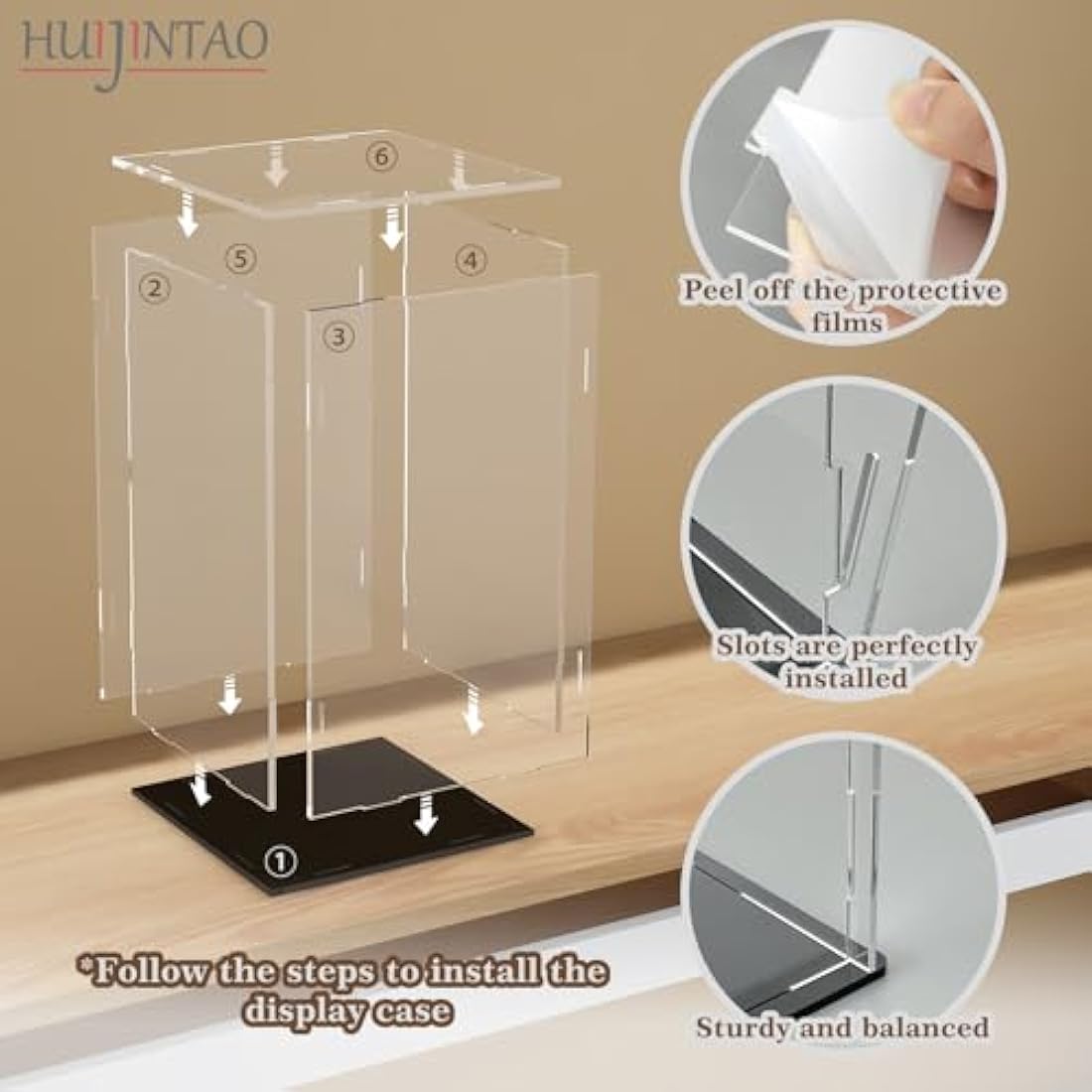 Clear Acrylic Display Case | Dustproof Action Figure Box