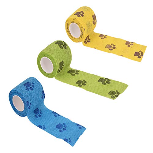 Pet Vet Wrap – 3 Pack Self-Adhesive Elastic Bandages