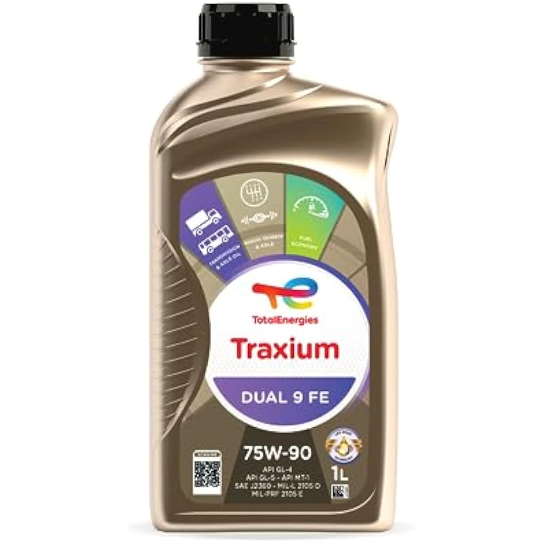 TotalEnergies Traxium Dual 9 FE 75W90 Synthetic Transmission Oil - 1L