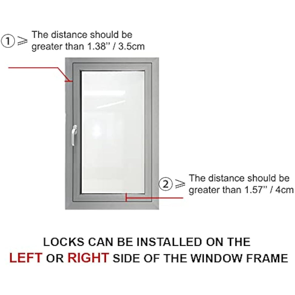 BeeGo Window Restrictor | Adhesive Child & Pet Safety Lock for UPVC - White