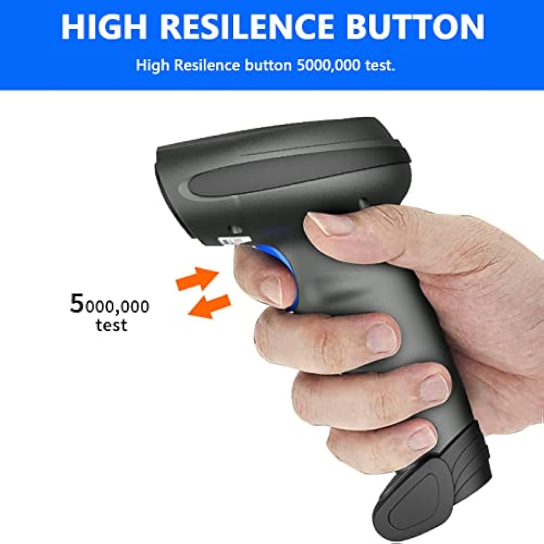 LENVII Handheld 2D QR Barcode Scanner | USB Wired Reader for POS
