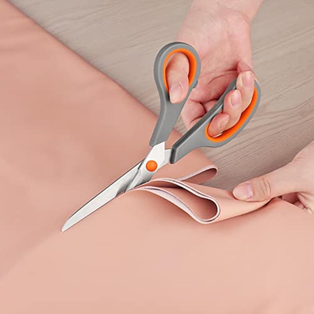 Asdirne Stainless Steel Scissors | 4-Piece Multi-Size Set with Soft Grip
