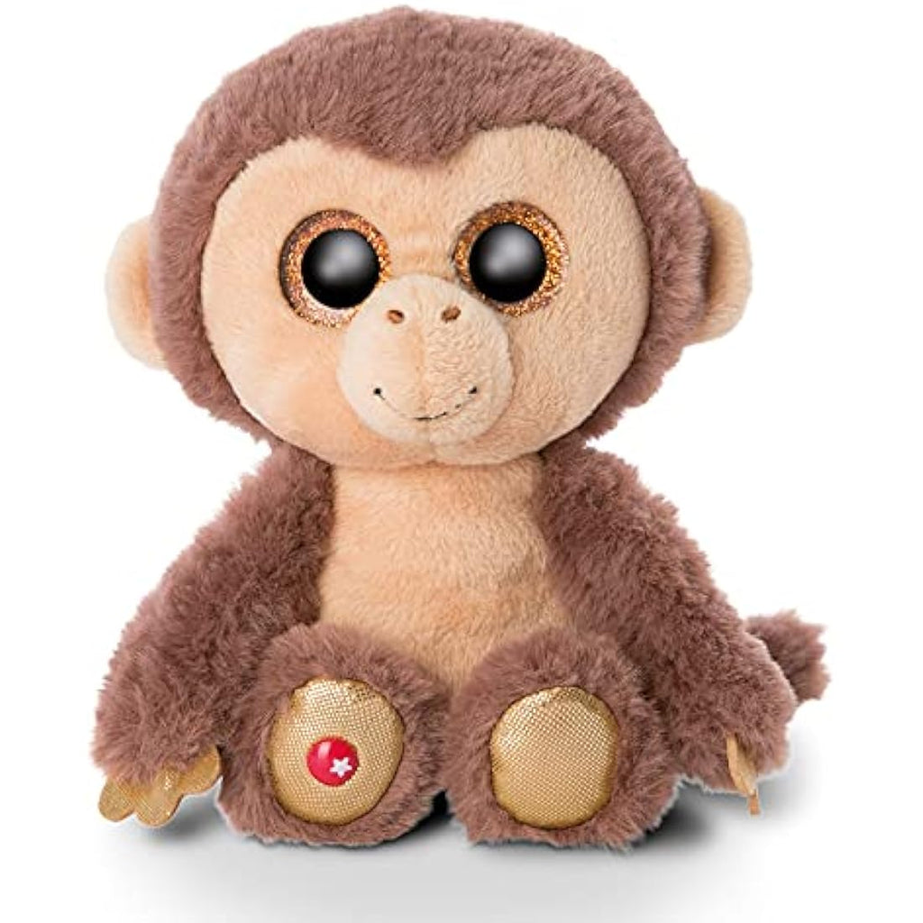 NICI Glubschis Monkey Hobson Plush – 15cm Safari Stuffed Animal Toy