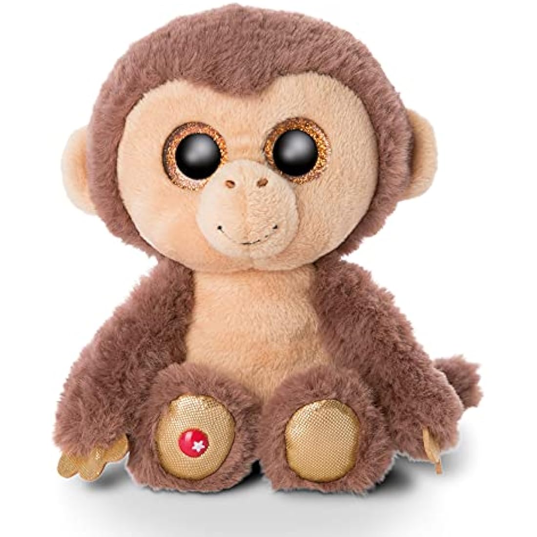 NICI Glubschis Monkey Hobson Plush – 15cm Safari Stuffed Animal Toy