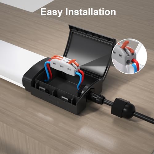 Amdelne 5FT LED Batten Light | 45W IP65 Waterproof Linkable Garage Lighting