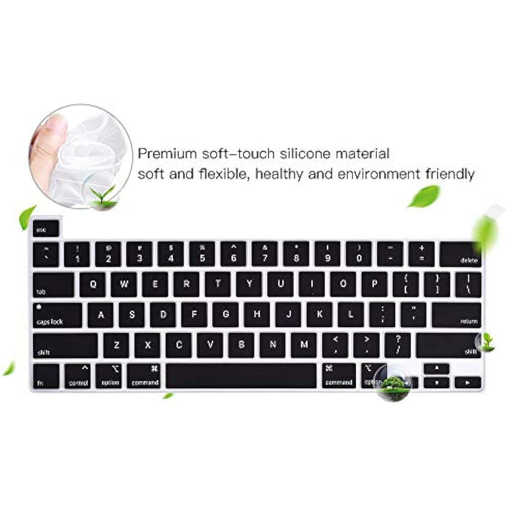 Silicone Keyboard Cover for MacBook Pro 13 & 16 Inch – Black