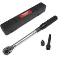 FOURROBBER 1/2-Inch Drive Click Torque Wrench Set, 25-220 Nm