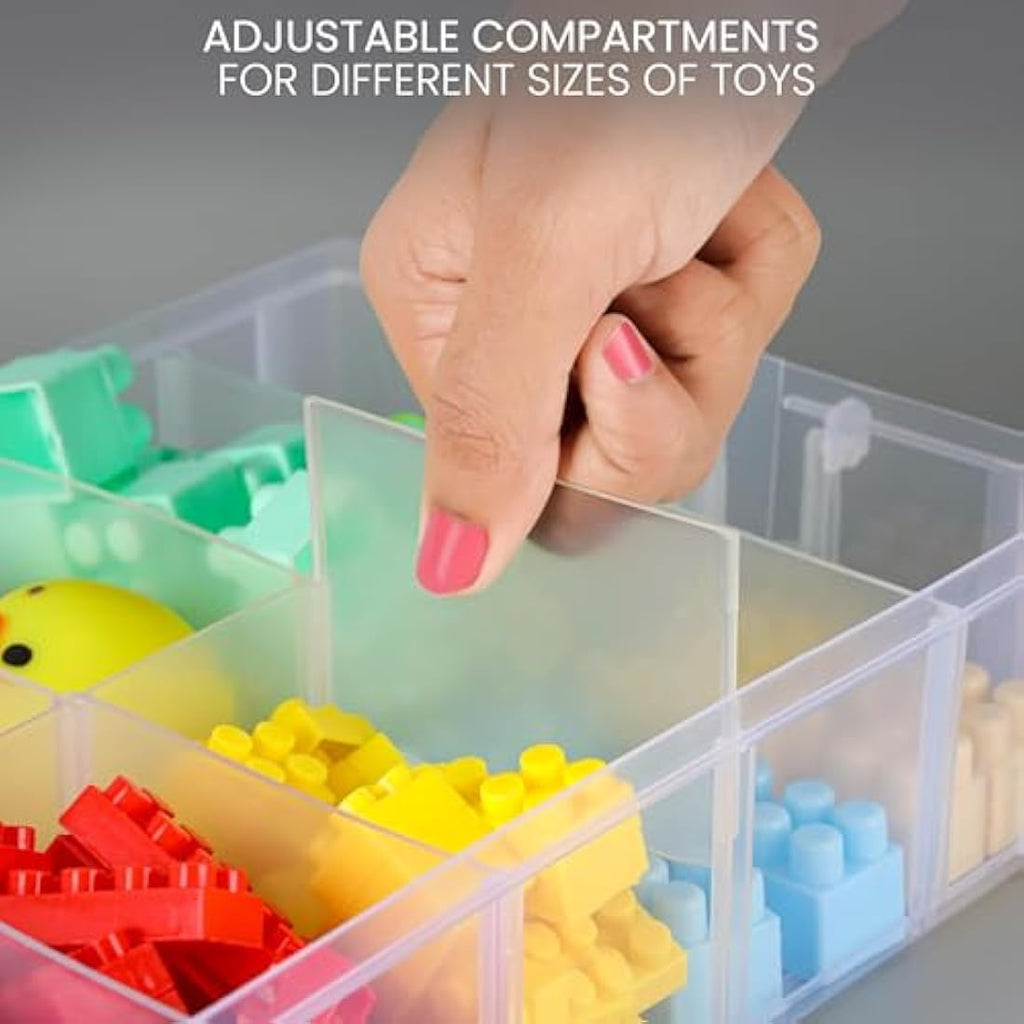Belle Vous 5-Tier Craft Storage Box | 50-Compartment Plastic Organiser
