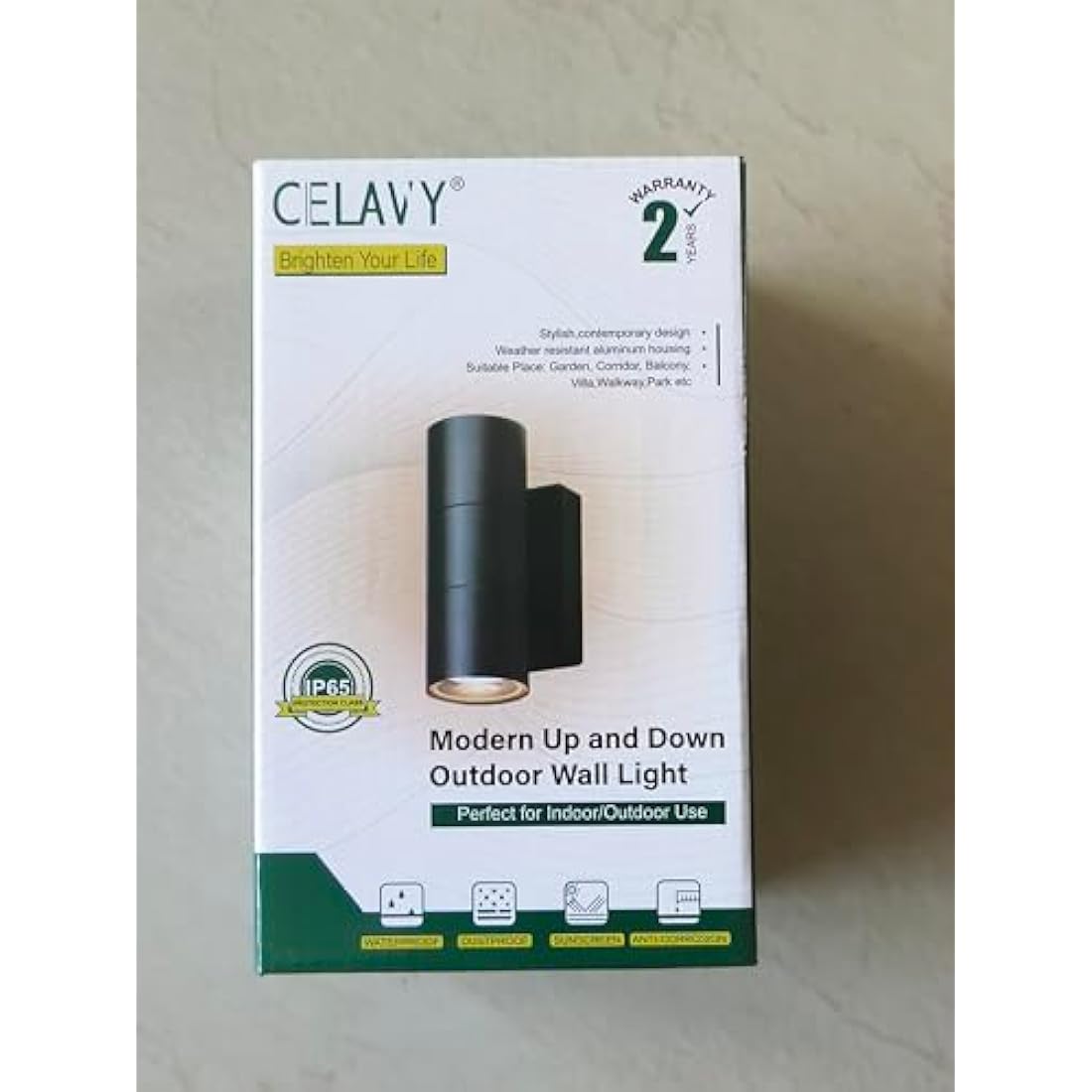 CELAVY Outdoor Wall Lights – IP65 Waterproof 10W LED Exterior Sconce