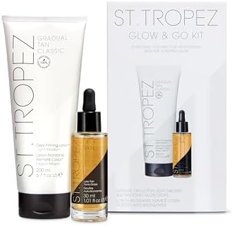 St. Tropez Self Tan Glow and Go Kit – Gradual Lotion & Face Drops